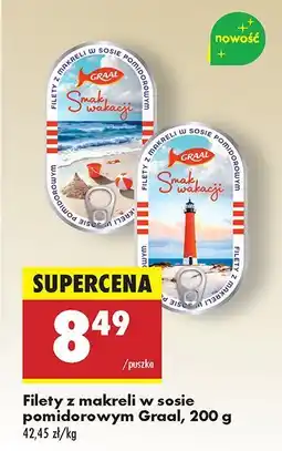 Biedronka Filety z makreli w sosie pomidorowym Graal oferta