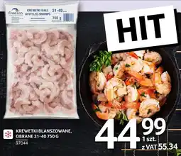 Selgros Krewetki blanszowane Fresco oferta