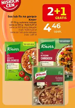 Auchan Sos Knorr Fix Spaghetti Bolognese oferta