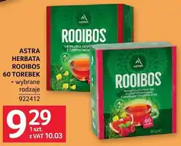 Selgros Herbata Astra Rooibos 60 torebek oferta