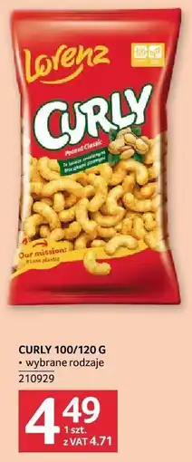 Selgros Przekąski Curly 100/120g Lorenz oferta