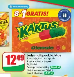 Dino Lody cytrynowo-truskawkowe Nestle Kaktus oferta