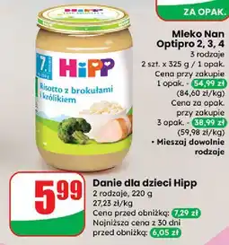 Dino Risotto z brokułami i królikiem Hipp oferta