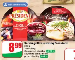 Dino Ser camembert z sosem żurawinowym President oferta