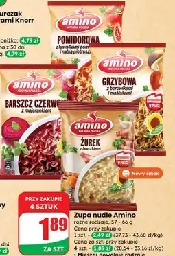 Dino Żurek po śląsku z boczkiem czosnkiem i chrzanem Amino oferta