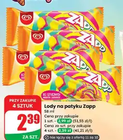 Dino Lód toffi Algida Zapp oferta