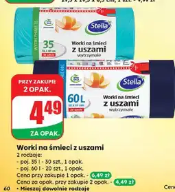 Dino Worki na śmieci z uszami 60 l Stella oferta