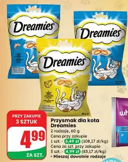Dino Przysmak dla kota z łososiem Dreamies oferta