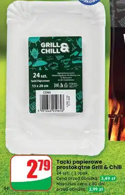 Dino Tacki papierowe 14 x 20 cm Grill And Fun oferta