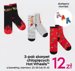 Pepco 3-pak skarpet chłopięcych Hot Wheels™ oferta