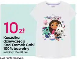 Pepco Koszulka dziewczęca Koci Domek Gabi 100% bawełny oferta