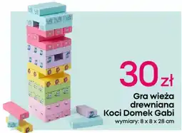 Pepco Gra wieża drewniana Koci Domek Gabi oferta