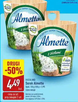 ALDI Serek Almette z ziołami Hochland oferta