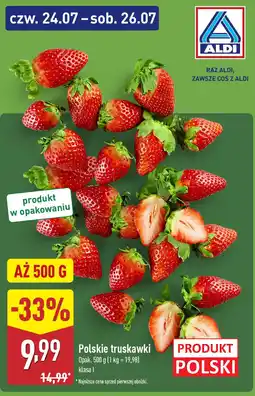 ALDI Truskawki polskie klasa I, 1 opak. Aldi oferta