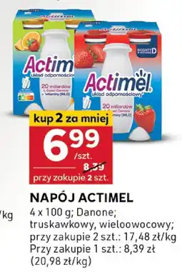 Stokrotka Napój Actimel truskawkowy Danone oferta