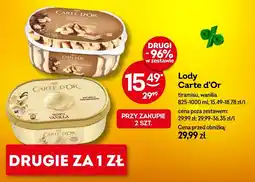 Żabka Lody Carte d'Or tiramisu, wanilia 825-1000ml oferta