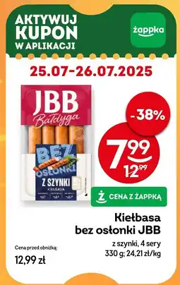 Żabka Kiełbasa bez osłonki z szynki JBB oferta