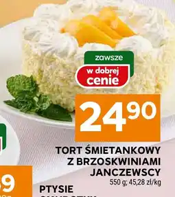 Stokrotka Tort Śmietankowy z brzoskwiniami Janczewscy oferta