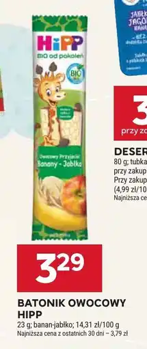Stokrotka Batonik owocowy banan-jabłko Hipp oferta