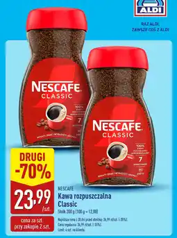 ALDI Nescafé kawa rozpuszczalna classic oferta