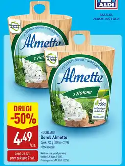 ALDI Hochland serek almette oferta