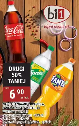 bi1 Napój gazowany coca-cola, fanta orange, sprite oferta