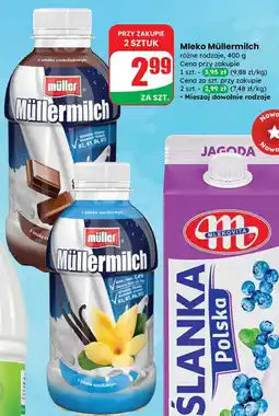 Dino Mleko Müllermilch różne rodzaje oferta