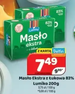 Delfin Masło Ekstra z Łukowa 83% Lumiko oferta