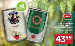 Stokrotka Market Piwo Eichbaum Pilsner, Apostel Hefeweissbier Hell oferta