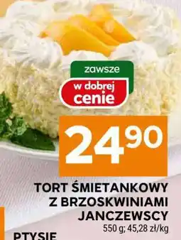 Stokrotka Market Tort śmietankowy z brzoskwiniami Janczewscy oferta