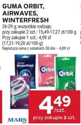 Stokrotka Market Guma Orbit, Airwaves, Winterfresh oferta