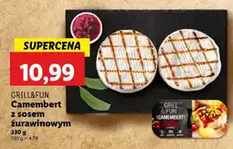 Lidl GRILL&FUN Camembert z sosem żurawinowym oferta