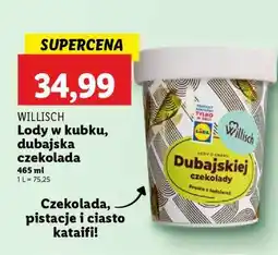Lidl WILLISCH Lody w kubku, dubajska czekolada oferta
