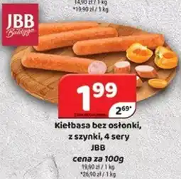 Delfin Kiełbasa bez osłonki, z szynki, 4 sery JBB oferta