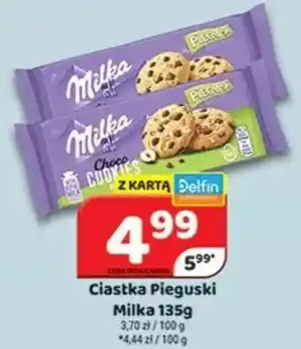 Delfin Ciastka Pieguski Milką oferta