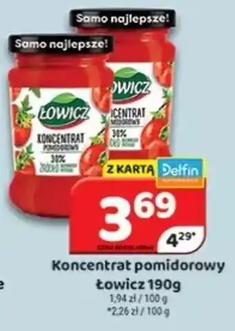 Delfin Koncentrat pomidorowy Łowicz oferta