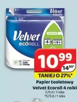 Delfin Papier toaletowy Velvet Ecoroll 4 rolki oferta