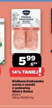 Netto Kiełbasa krakowska sucha Mistrz Rohus oferta