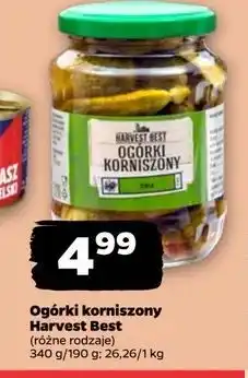 Netto Ogórki korniszony z ziołami Harvest Best oferta