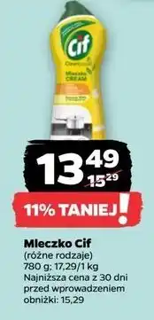 Netto Mleczko do czyszczenia z mikrokryształkami lemon Cif Cream oferta