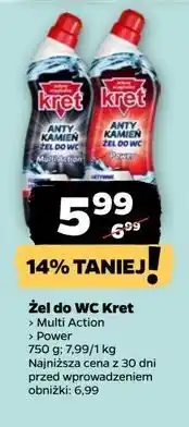 Netto Żel do wc usuwa kamień Kret oferta