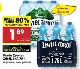 Biedronka Woda mocny gaz Żywiec Zdrój oferta