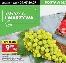Biedronka Winogrono jasne bezpestkowe oferta