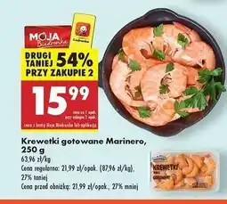 Biedronka Krewetki białe gotowane Marinero oferta