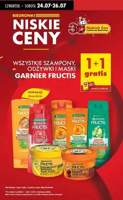 Biedronka Maska do włosów papaya Garnier Fructis Hair Food oferta