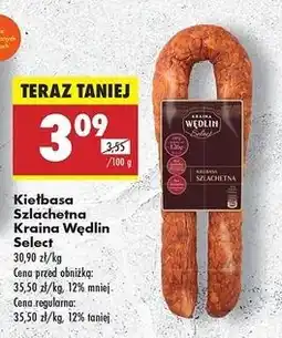 Biedronka Kiełbasa szlachetna Kraina Wędlin Select oferta