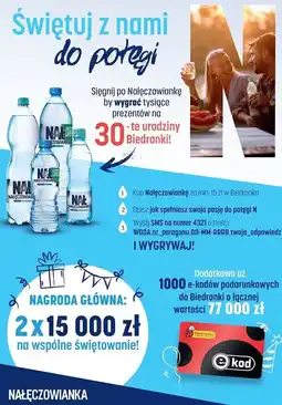Biedronka Woda delikatnie gazowana Nałęczowianka oferta