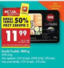 Biedronka Sushi toshii 4You oferta