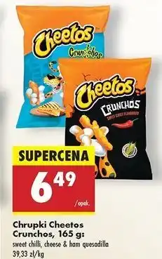 Biedronka Chrupki cheese & ham quesadilla Cheetos Crunchos oferta
