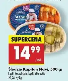 Biedronka Śledzie kąski chłopskie Kapitan Navi oferta
